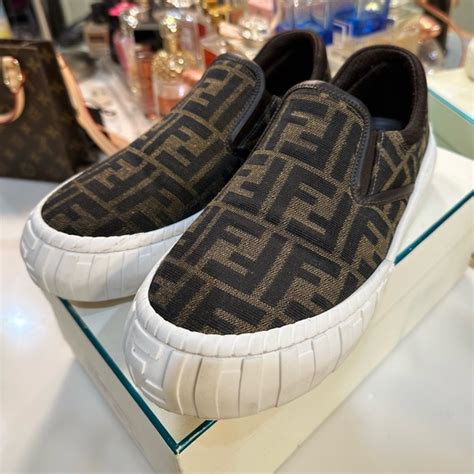 fendi slip-on sneakers|Fendi high top sneakers women's.